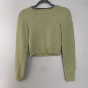 UO Spencer fuzzy crew neck